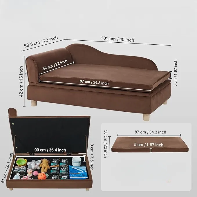 Divano Sultan per animali domestici morbido e vellutato